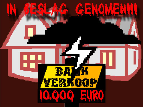 In beslag genomen door de bank in Spanje