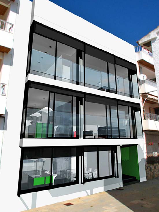 Unique! 3 apartments right on the beach at El Portet Moraira from 299,000 euros!