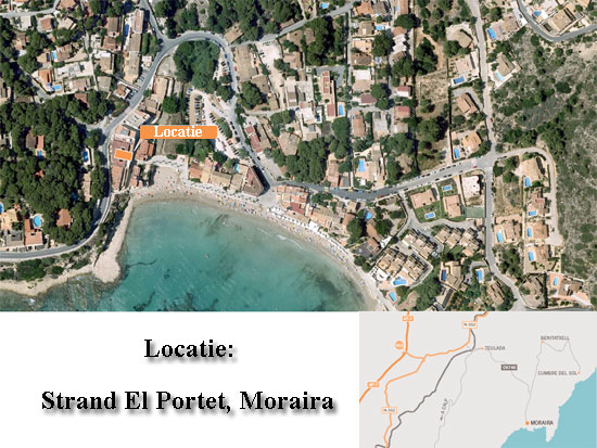 Unique! 3 apartments right on the beach at El Portet Moraira from 299,000 euros!