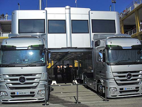 1, 2 en 3 Februari 2010. De Formule 1 teams testen op het circuit van Valencia