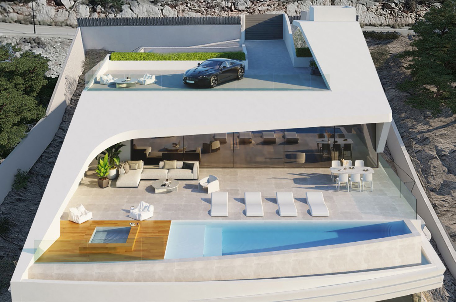 4 slaapkamer, 4 badkamer paleis van 331 m2 met panoramisch zeezicht!!