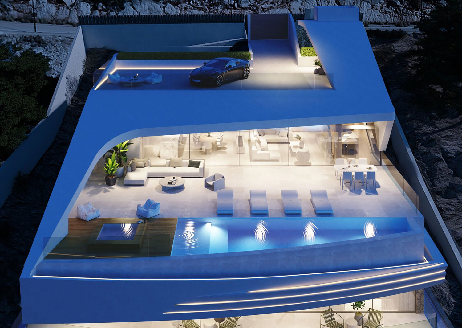 4 slaapkamer, 4 badkamer paleis van 331 m2 met panoramisch zeezicht!!